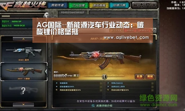 AG国际-新能源汽车行业动态:碳酸锂价格坚挺(图1) AG国际