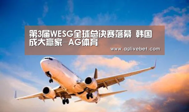 第3届WESG全球总决赛落幕 韩国成大赢家-AG体育(图1) AG国际