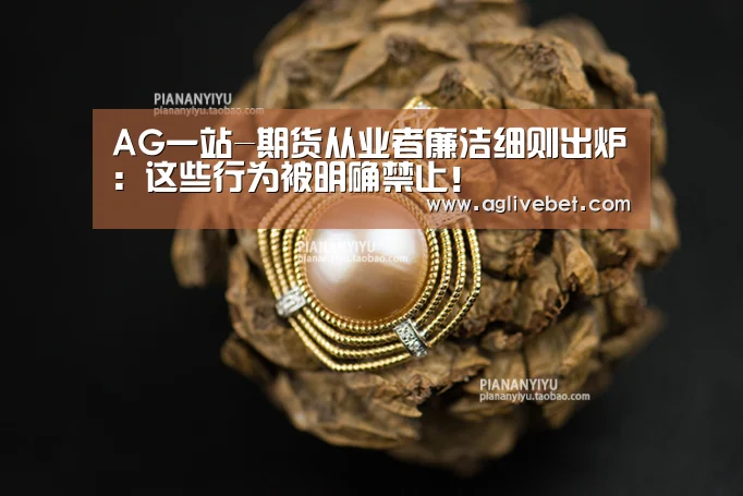 AG一站-期货从业者廉洁细则出炉:这些行为被明确禁止!(图2) AG内容